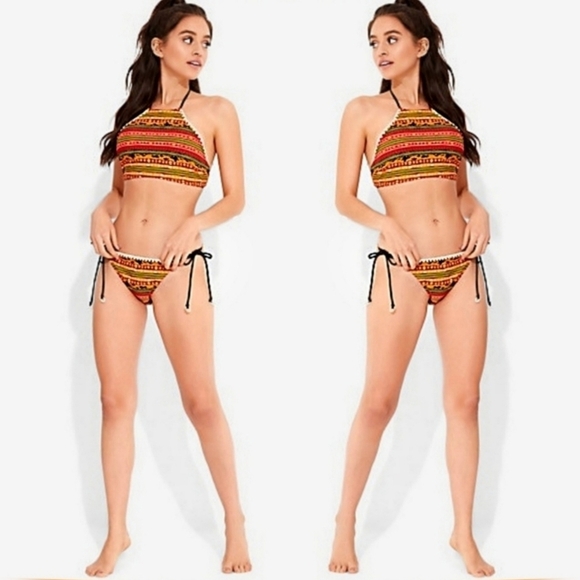 Disney ✦ Lion King Bikini Set ✦ Halter Top & Side-Tie Bottom w/ Shell Accents L - Picture 8 of 12